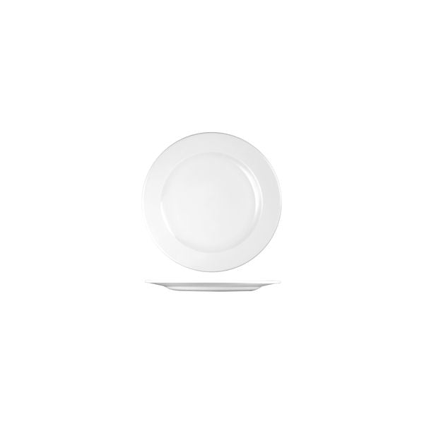 Churchill Profile Round Plate - Wide Rim (170mm Ø - White)