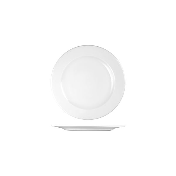 Churchill Profile Round Plate - Wide Rim (215mm Ø - White)
