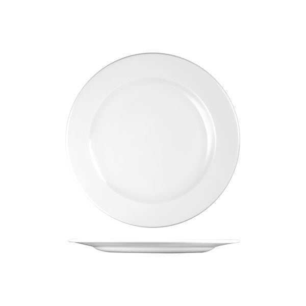 Churchill Profile Round Plate - Wide Rim (276mm Ø - White)