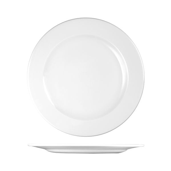 Churchill Profile Round Plate - Wide Rim (305mm Ø - White)