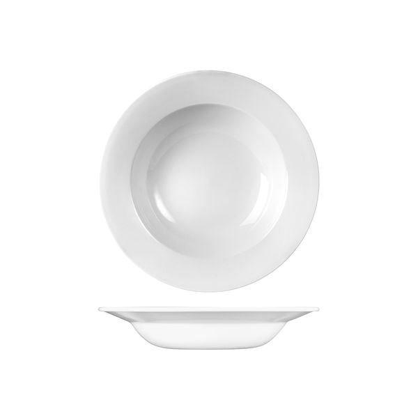 Churchill Profile Round Bowl - Wide Rim (250mm Ø 500ml - White)