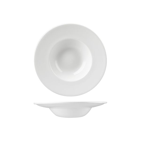 Churchill Profile Round Bowl - Wide Rim (240mm Ø 284ml - White)