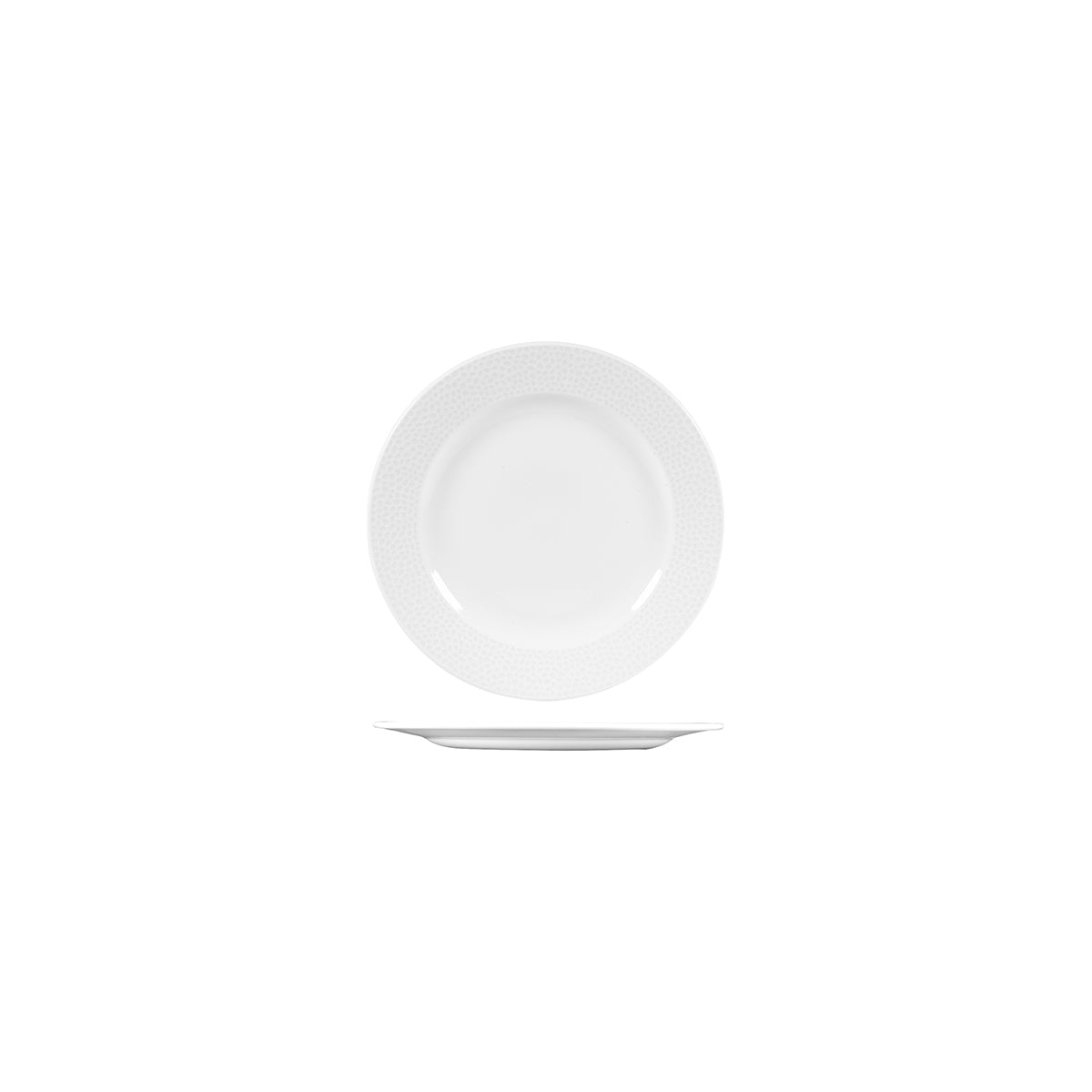 Churchill Isla Round Plate - Wide Rim (170mm Ø - White)