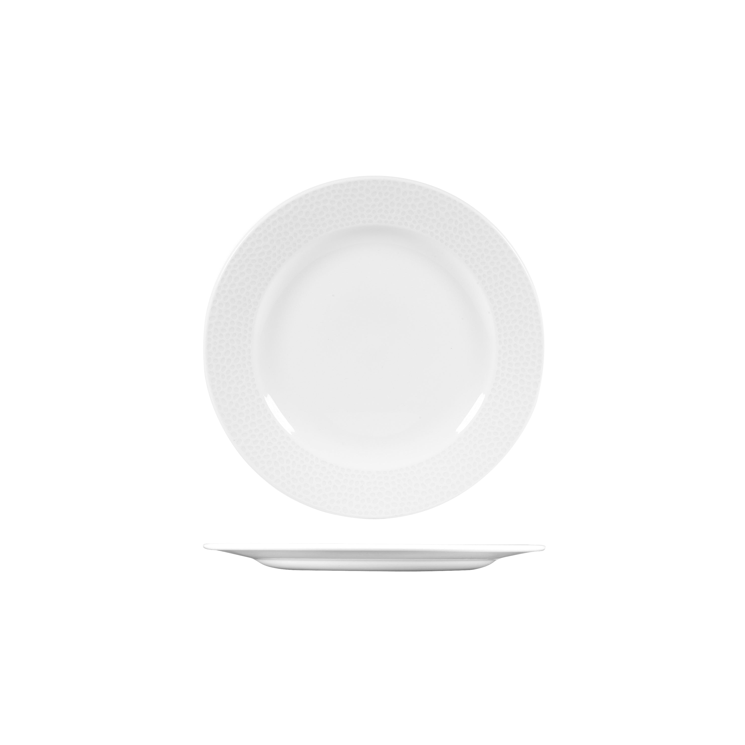 Churchill Isla Round Plate - Wide Rim (210mm Ø - White)