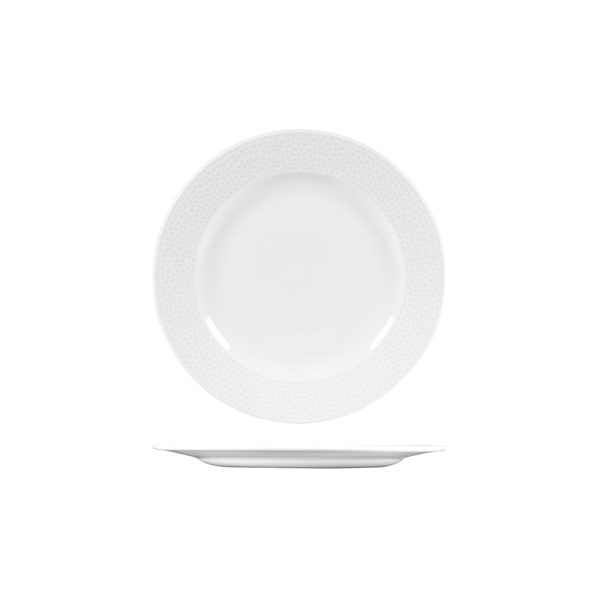 Churchill Isla Round Plate - Wide Rim (230mm Ø - White)