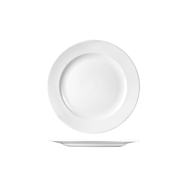 Churchill Classic Round Plate - Wide Rim (230mm Ø - White)