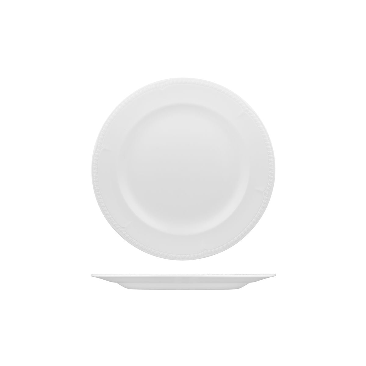 Churchill Buckingham Round Plate - Wide Rim (215mm Ø - White)