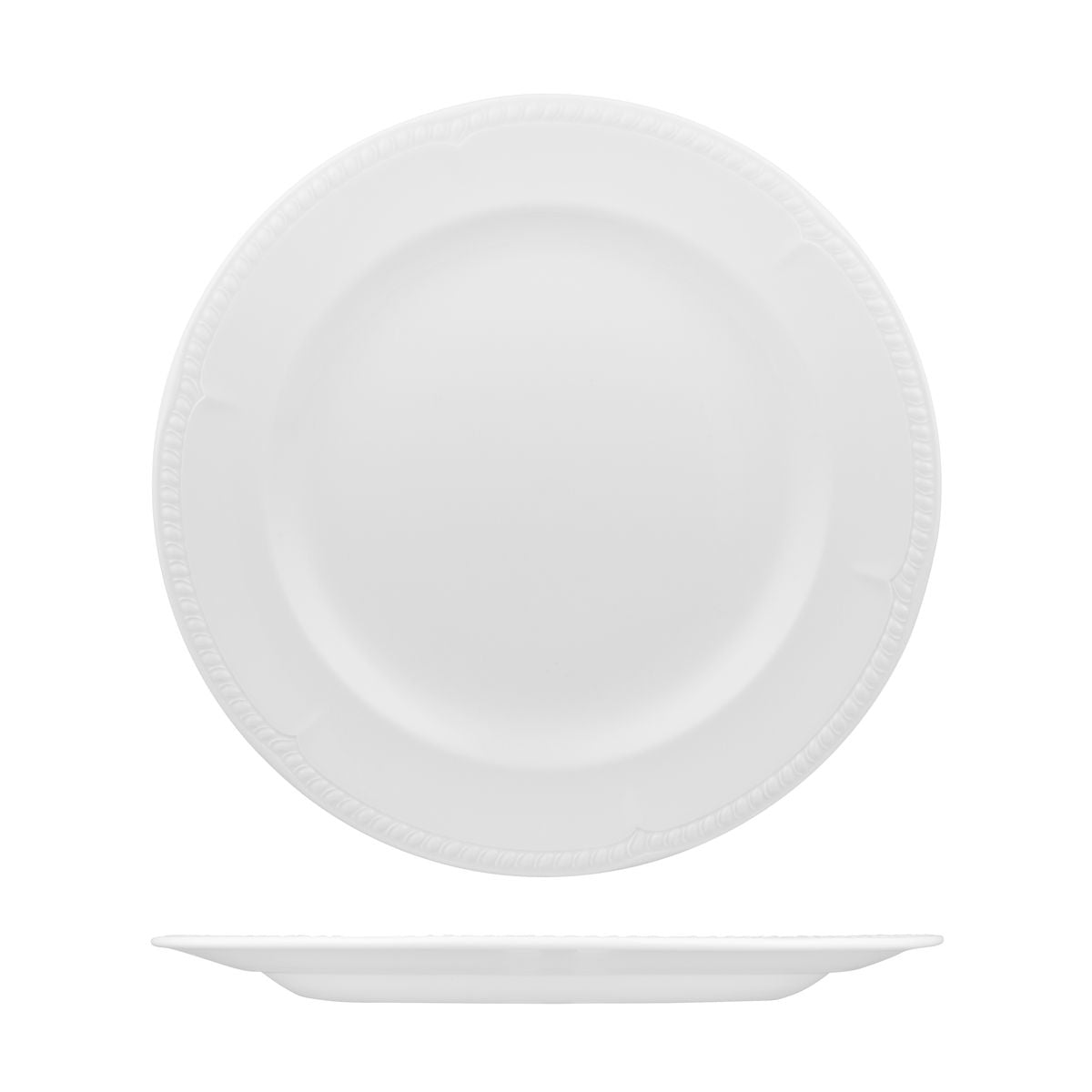 Churchill Buckingham Round Plate - Wide Rim (305mm Ø - White)