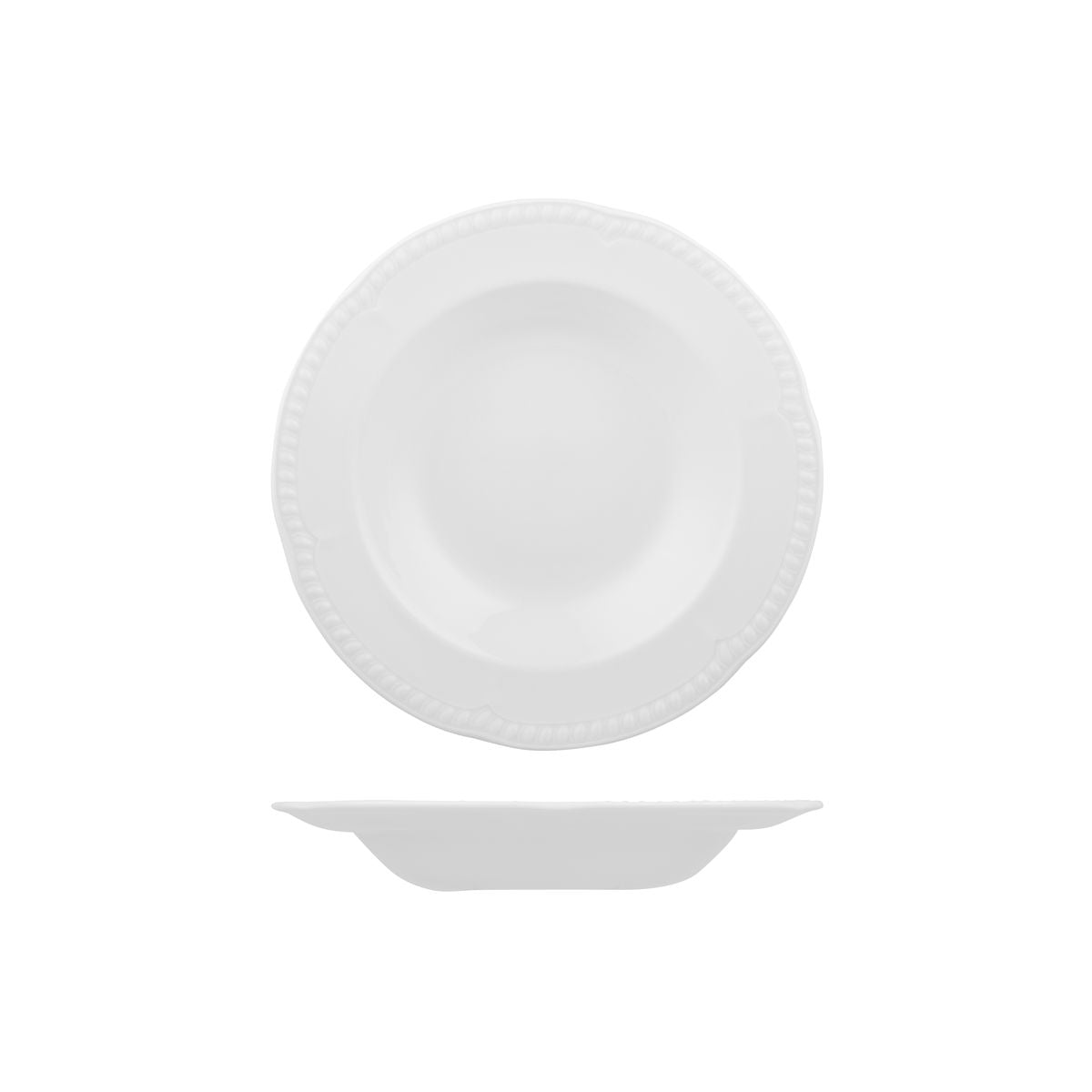 Churchill Buckingham Round Bowl - Wide Rim (230mm Ø 330ml - White)