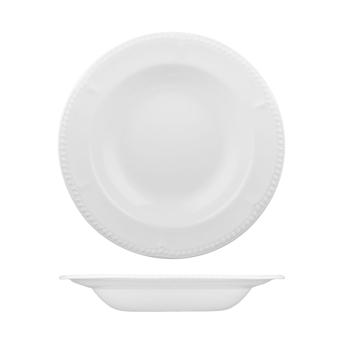Churchill Buckingham Round Bowl - Wide Rim (280mm Ø 625mm - White)