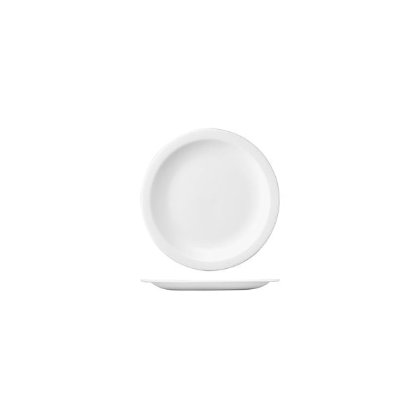 Churchill Nova Round Plate - Narrow Rim (178mm Ø - White)