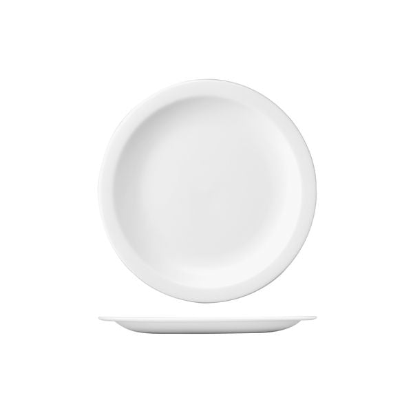 Churchill Nova Round Plate - Narrow Rim (250mm Ø - White)