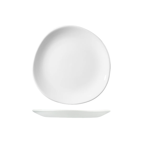 Churchill Trace Organic Round Plate (210mm Ø - White)