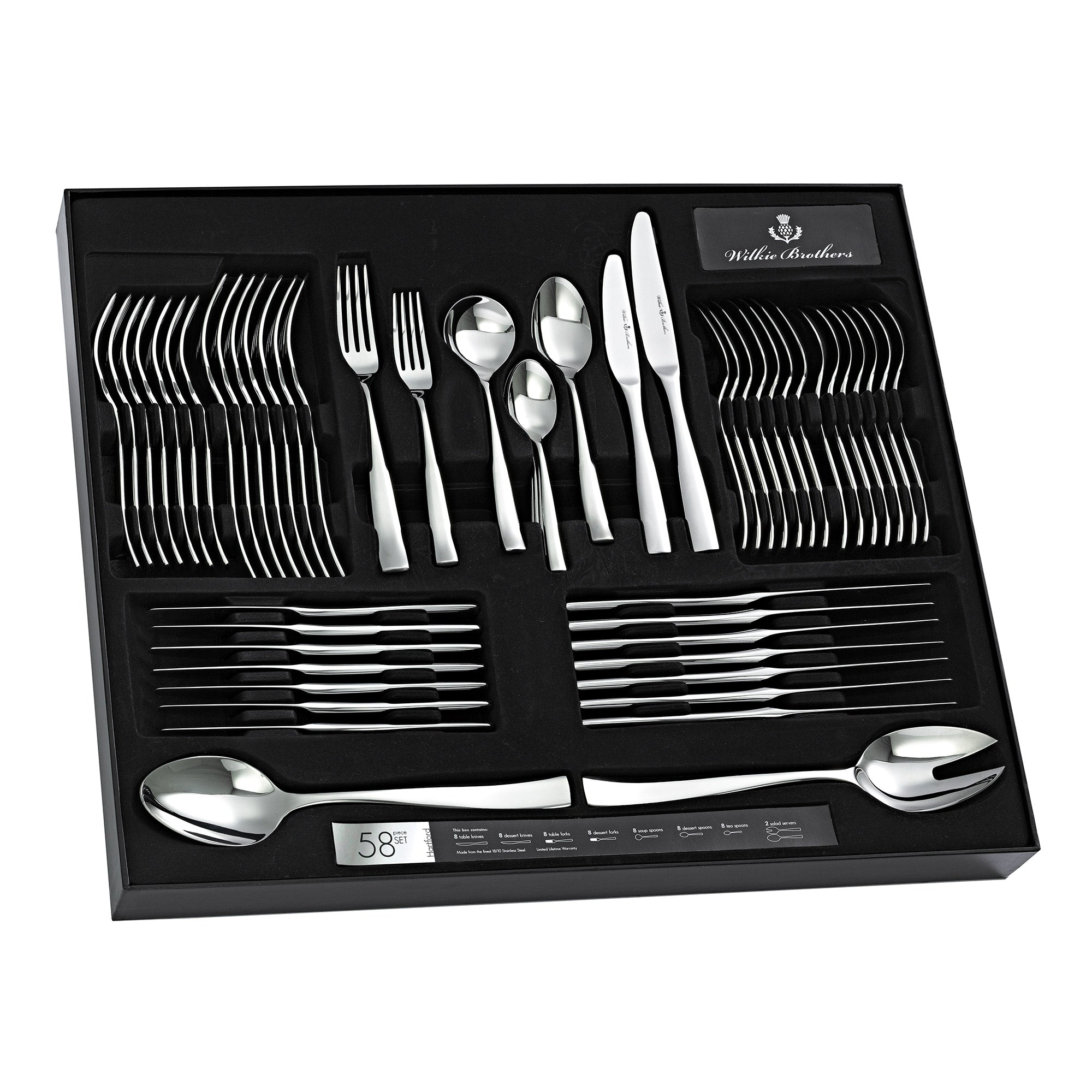 Wilkie Brothers Hartford 58 Piece Cutlery Set