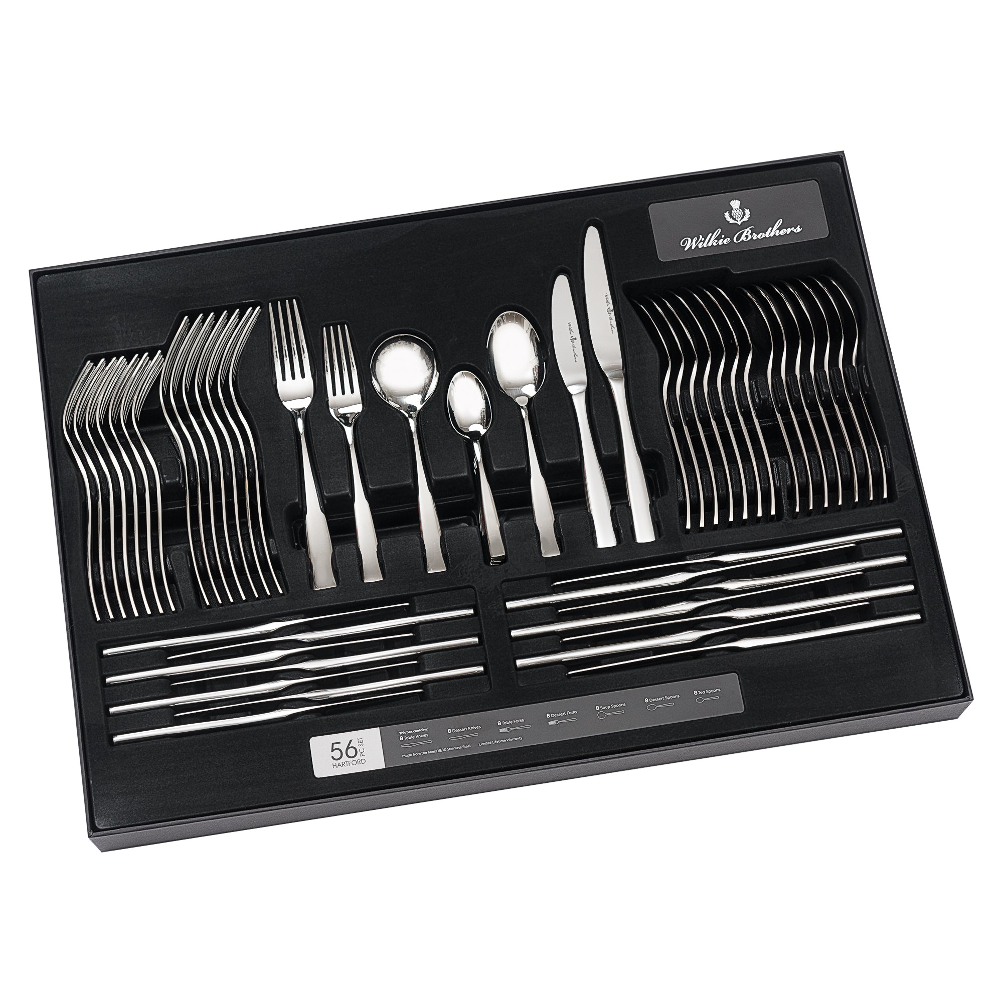 Wilkie Brothers Hartford 56 Piece Cutlery Set