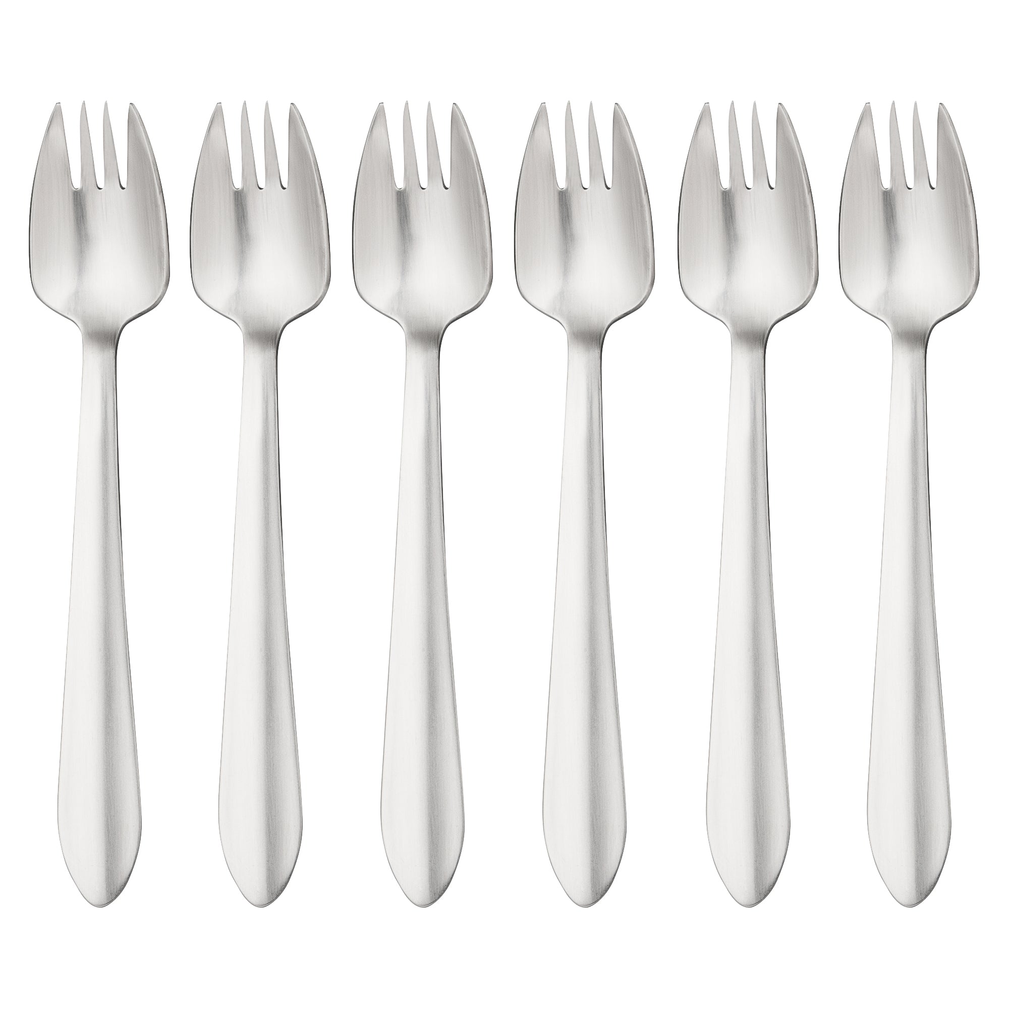 Wilkie Brothers 6 Piece Buffet Fork Set - Satin Finish