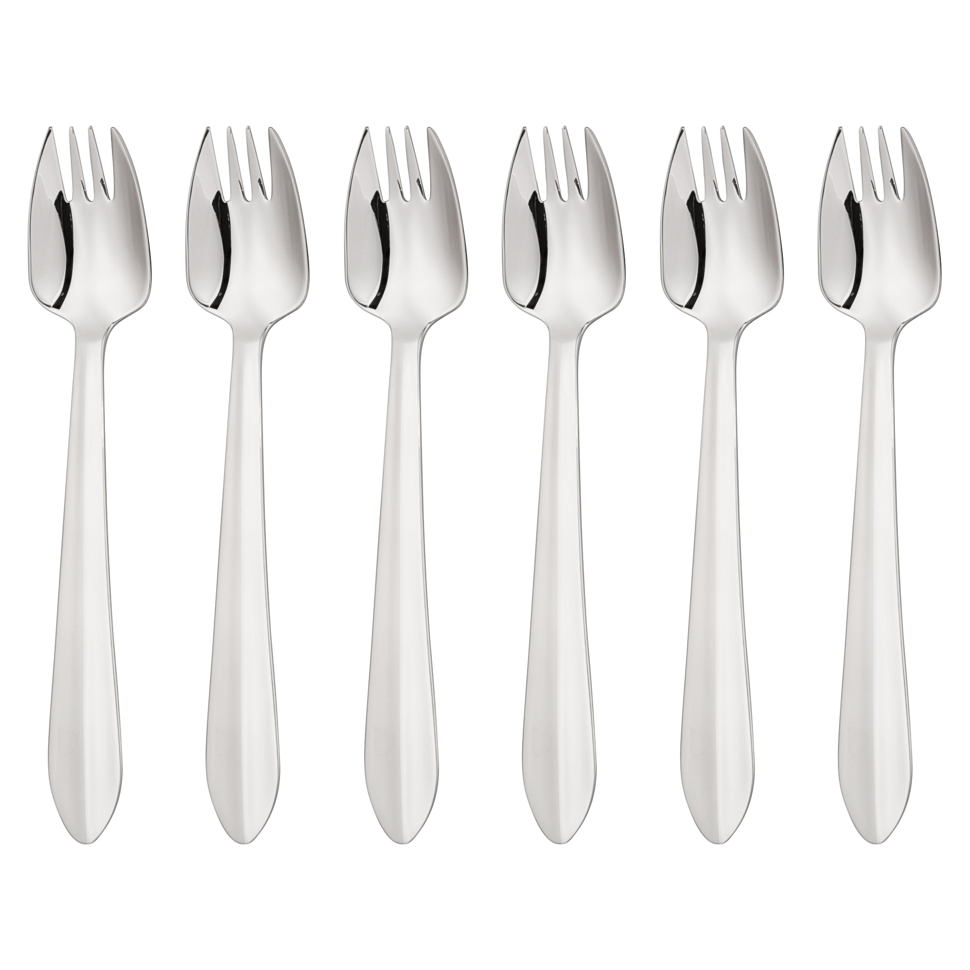 Wilkie Brothers 6 Piece Buffet Fork Set - Mirror Finish