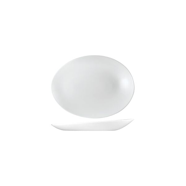 Churchill Profile Orb Oval Plate (195x150x25mm - White)