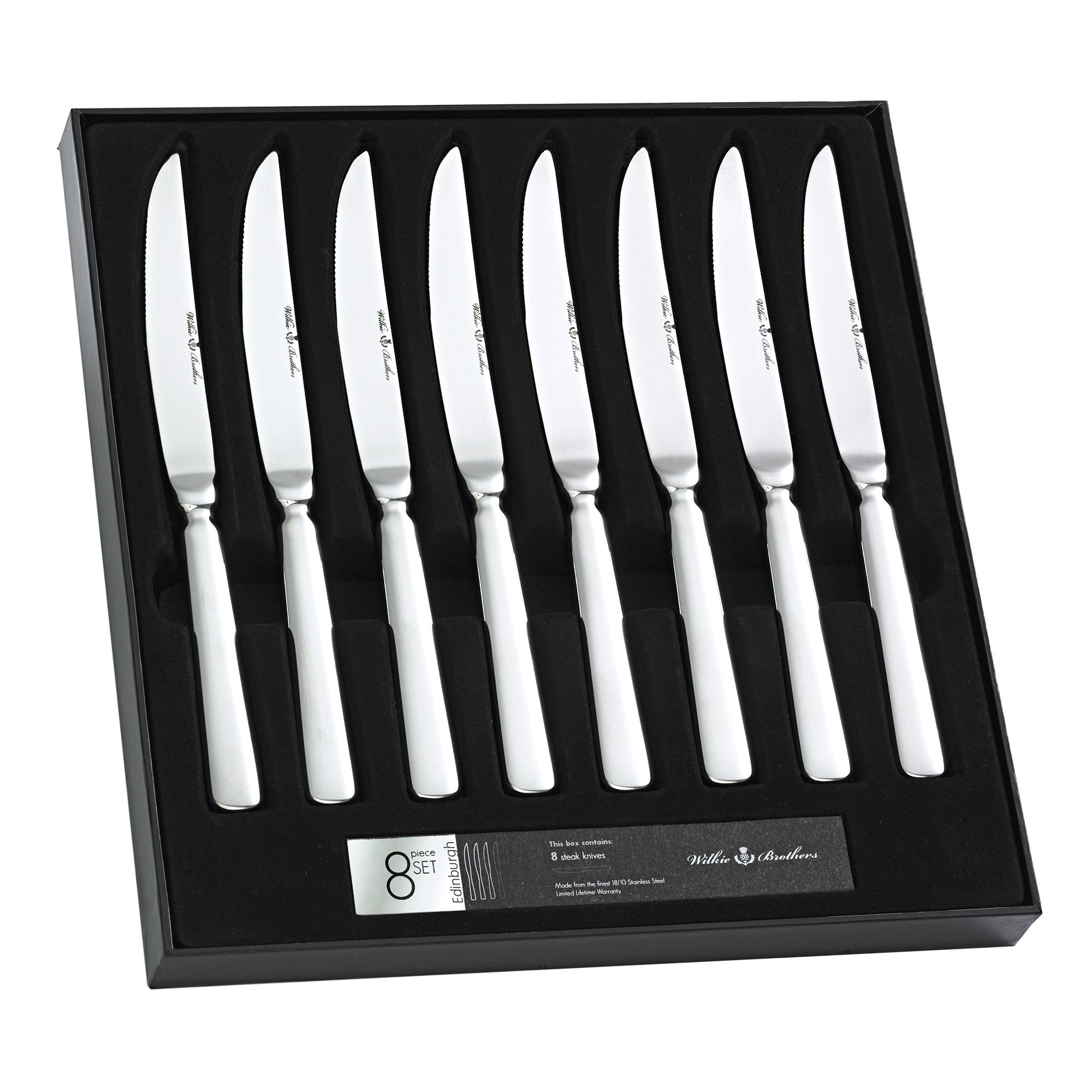 Wilkie Brothers Edinburgh 8 Piece Steak Knife Set