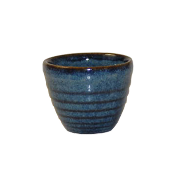 Churchill Bit on the Side Sapphire Ripple Dip Pot (59mm Ø 50mm H 57ml)