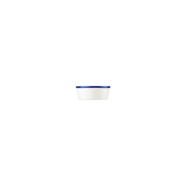 Churchill Retro Blue Ramekin (70mm Ø 90ml - White with Blue Rim)