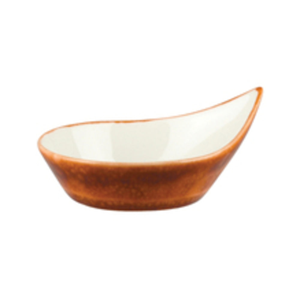 Longfine Natural Satin Leaf Dish Small
