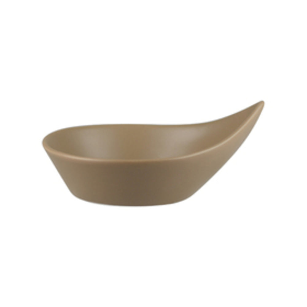 Longfine Natural Satin Leaf Dish Medium