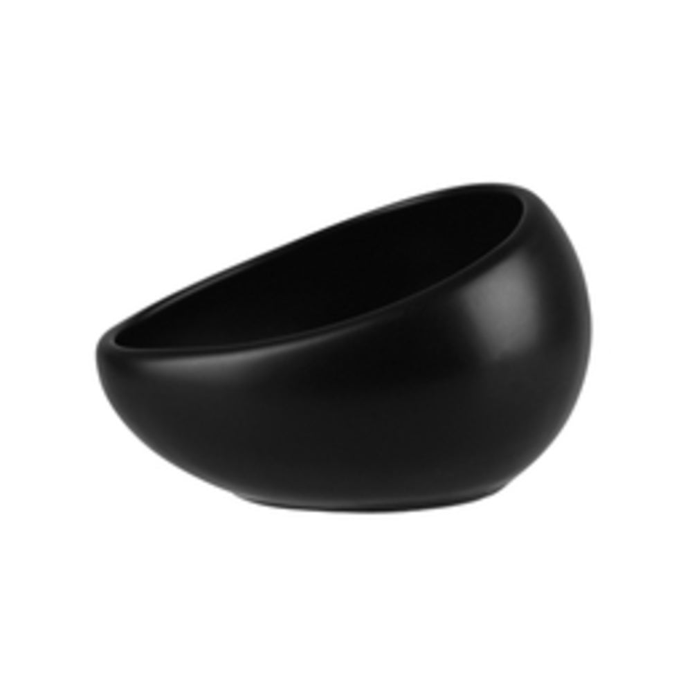 Longfine Natural Satin Sauce Dish Large