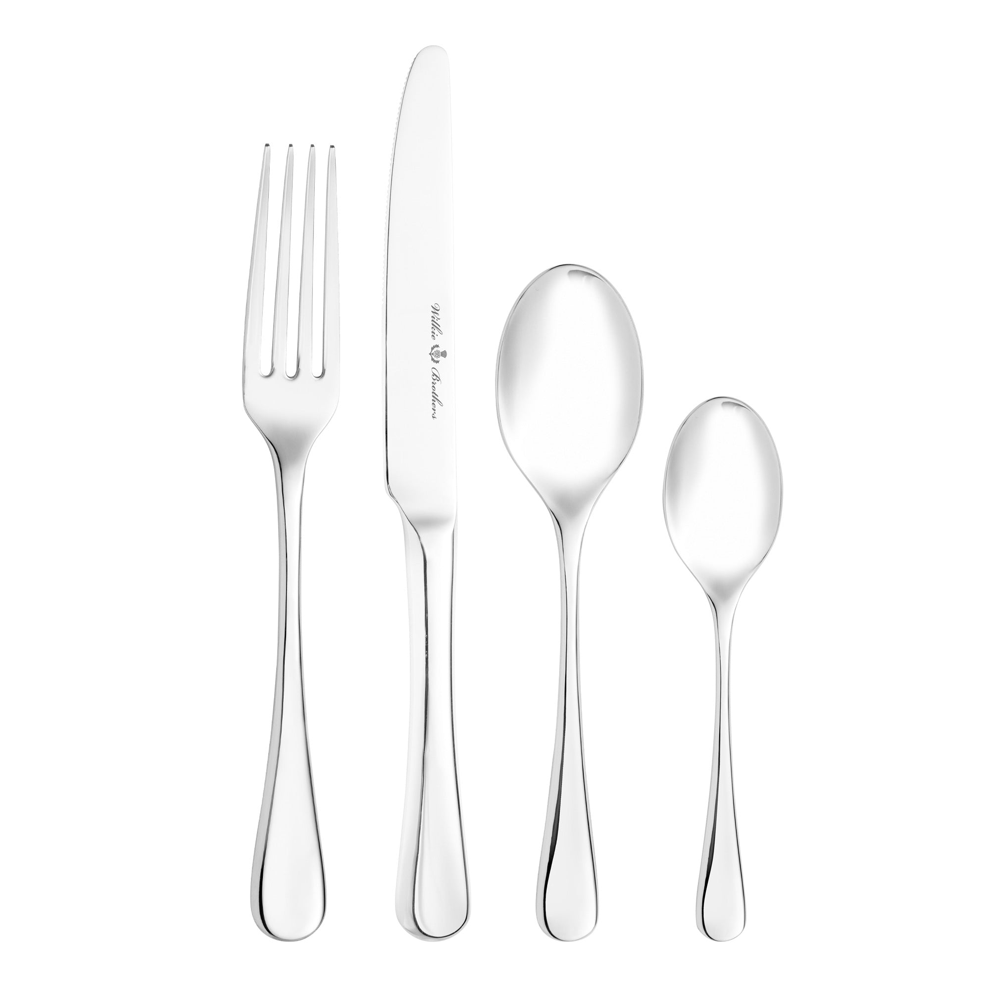 Wilkie Brothers Stuart 24 Piece Cutlery Set, 18/10 Stainless Steel