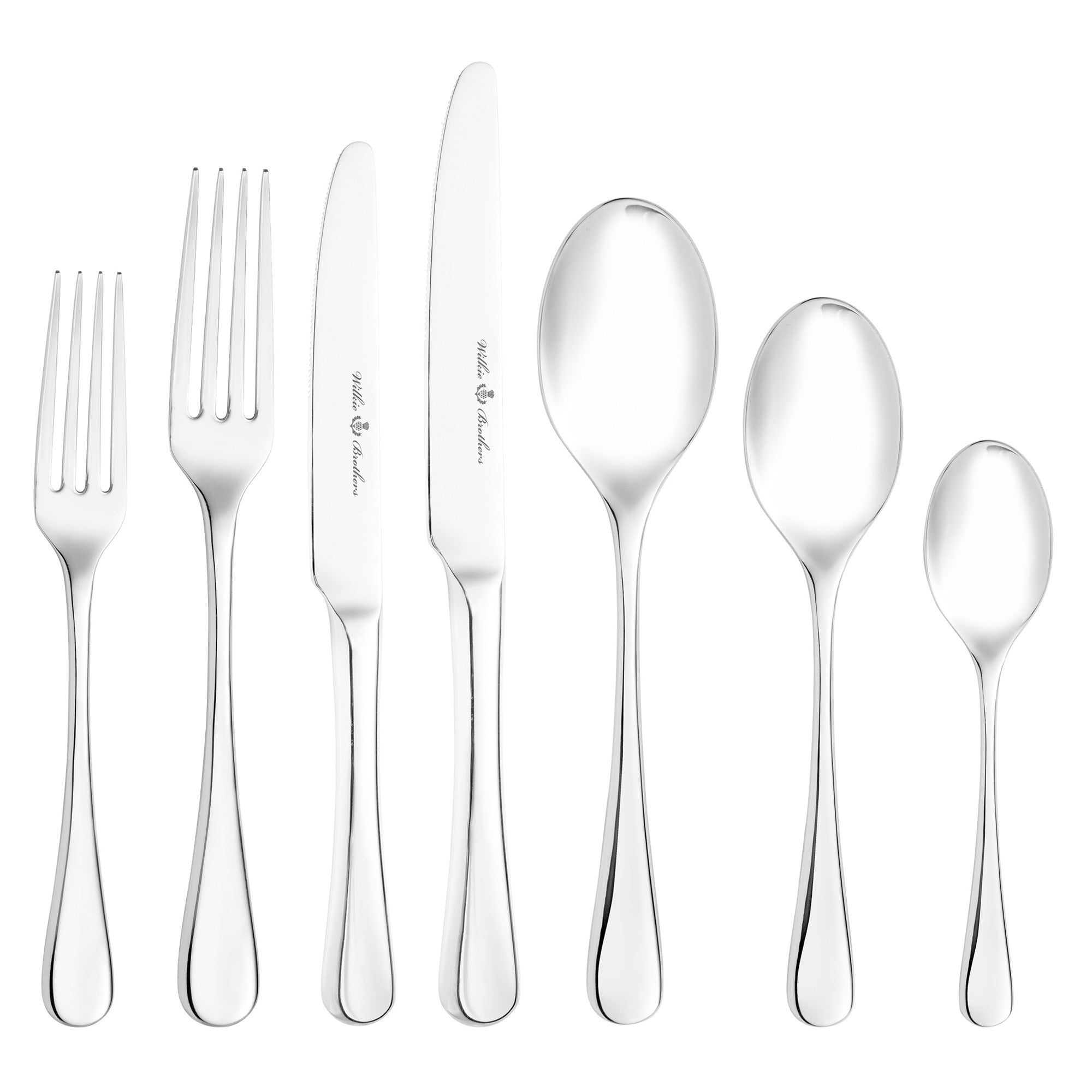 Wilkie Brothers Stuart 42 Piece Cutlery Set, 18/10 Stainless Steel