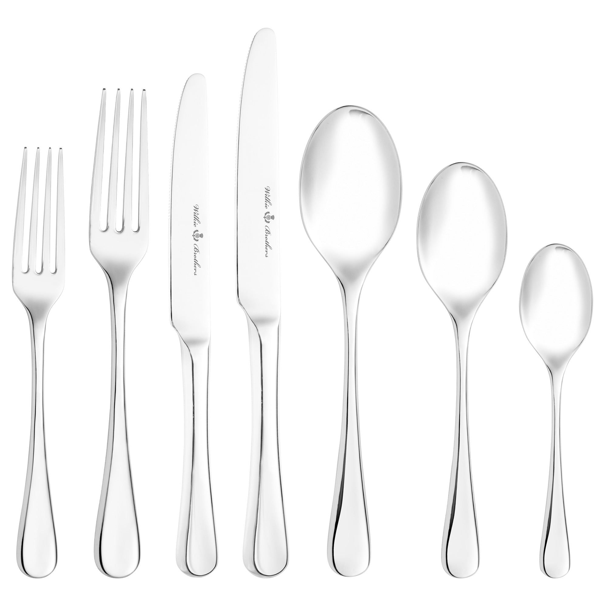 Wilkie Brothers Stuart 56 Piece Cutlery Set, 18/10 Stainless Steel