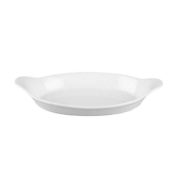 Churchill Oval Gratin Dish (232x125mm 380ml - White)