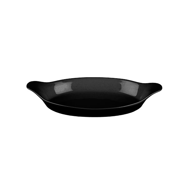 Churchill Oval Gratin Dish (232x125mm 380ml - Black)