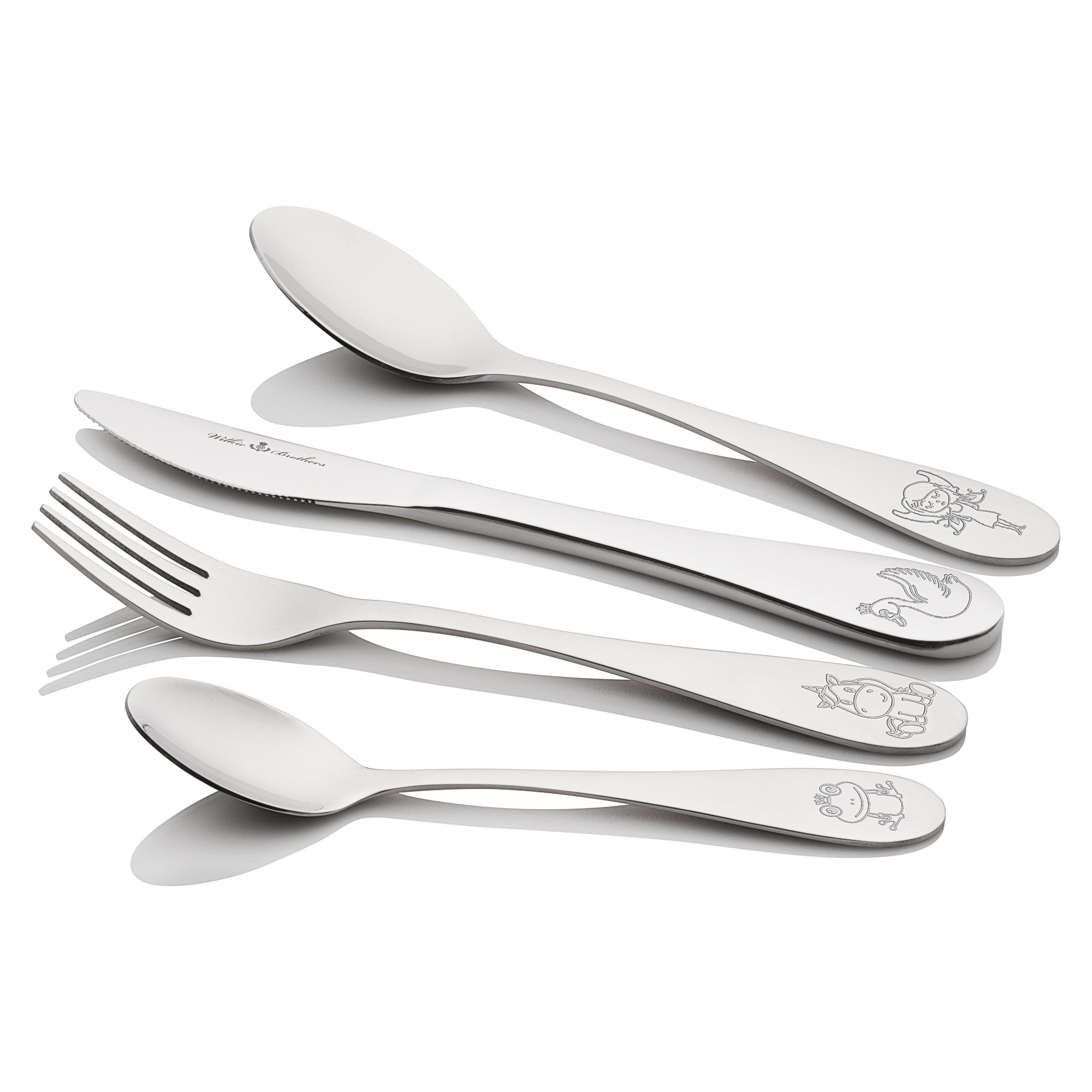 Wilkie Brothers 4 Piece Children's Cutlery Set - Fairytale