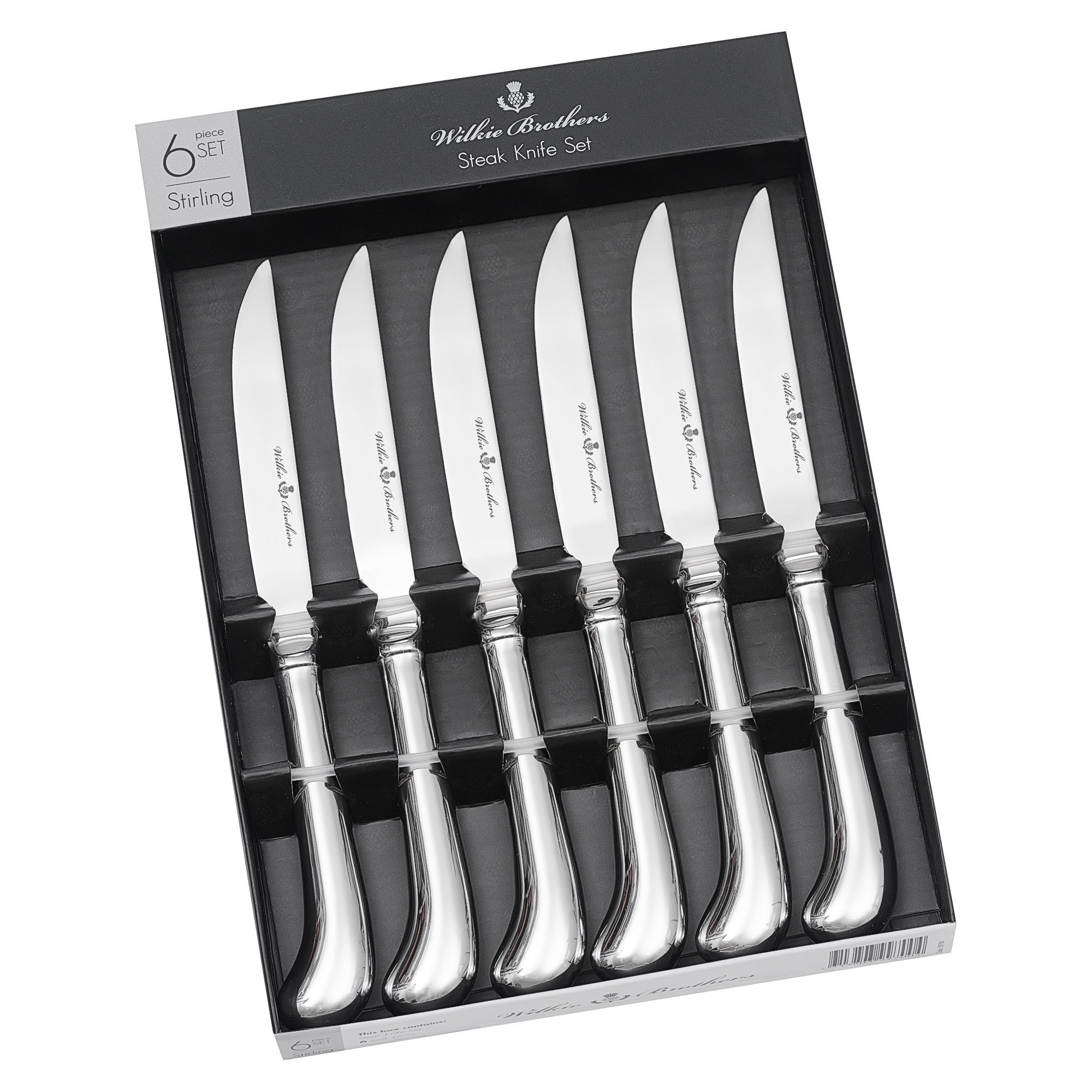 Wilkie Brothers Stirling 6 Piece Steak Knife Set