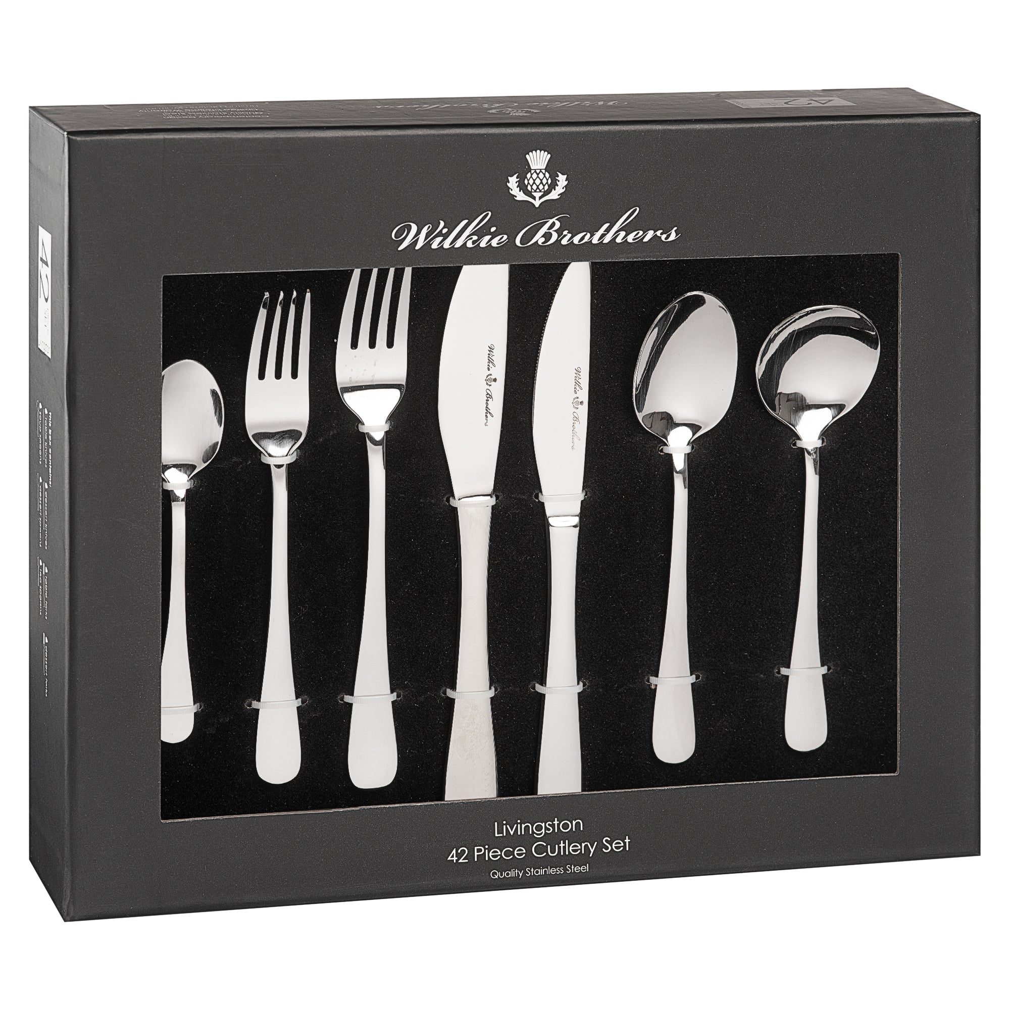 Wilkie Brothers Livingston 42 Piece Cutlery Set
