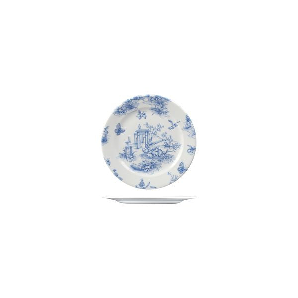 Churchill Toile Prague Round Plate - Wide Rim (170mm Ø)