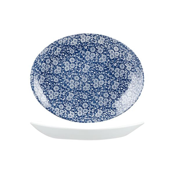 Churchill Victorian Calico Prague Oval Coupe Plate (317x255mm)