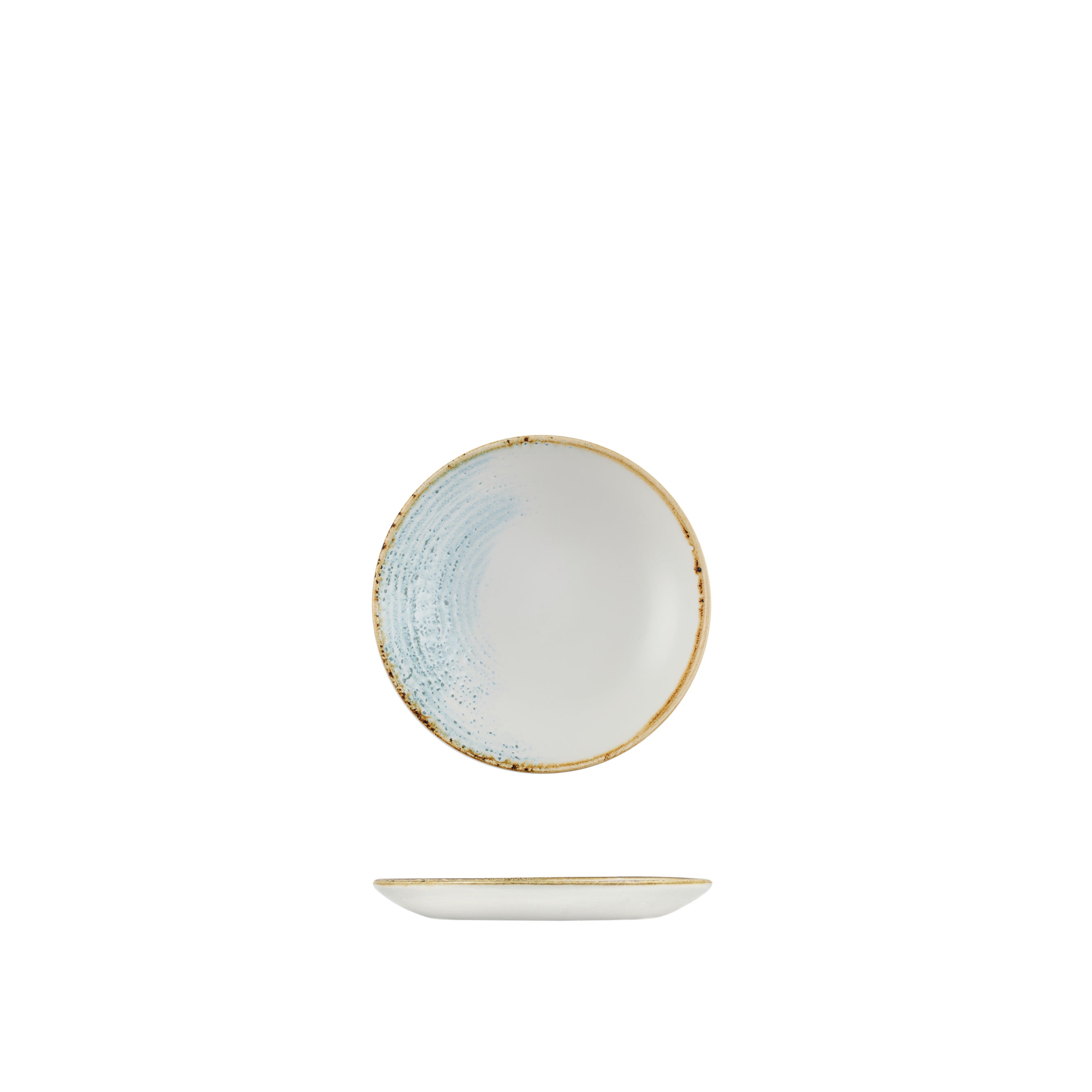 Churchill Accents Aquamarine Round Coupe Plate (165mm)