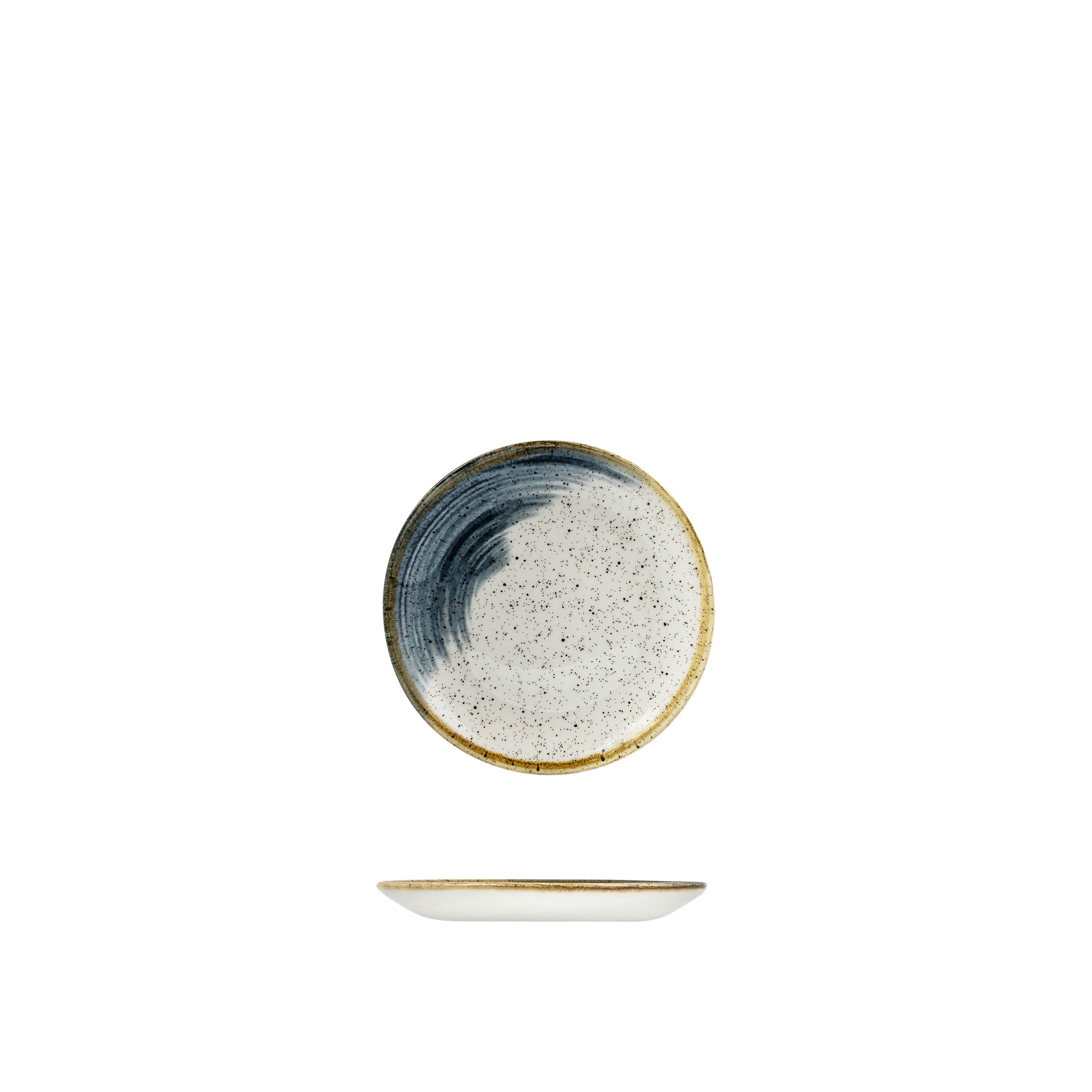 Churchill Accents Blueberry Round Coupe Plate (165mm)