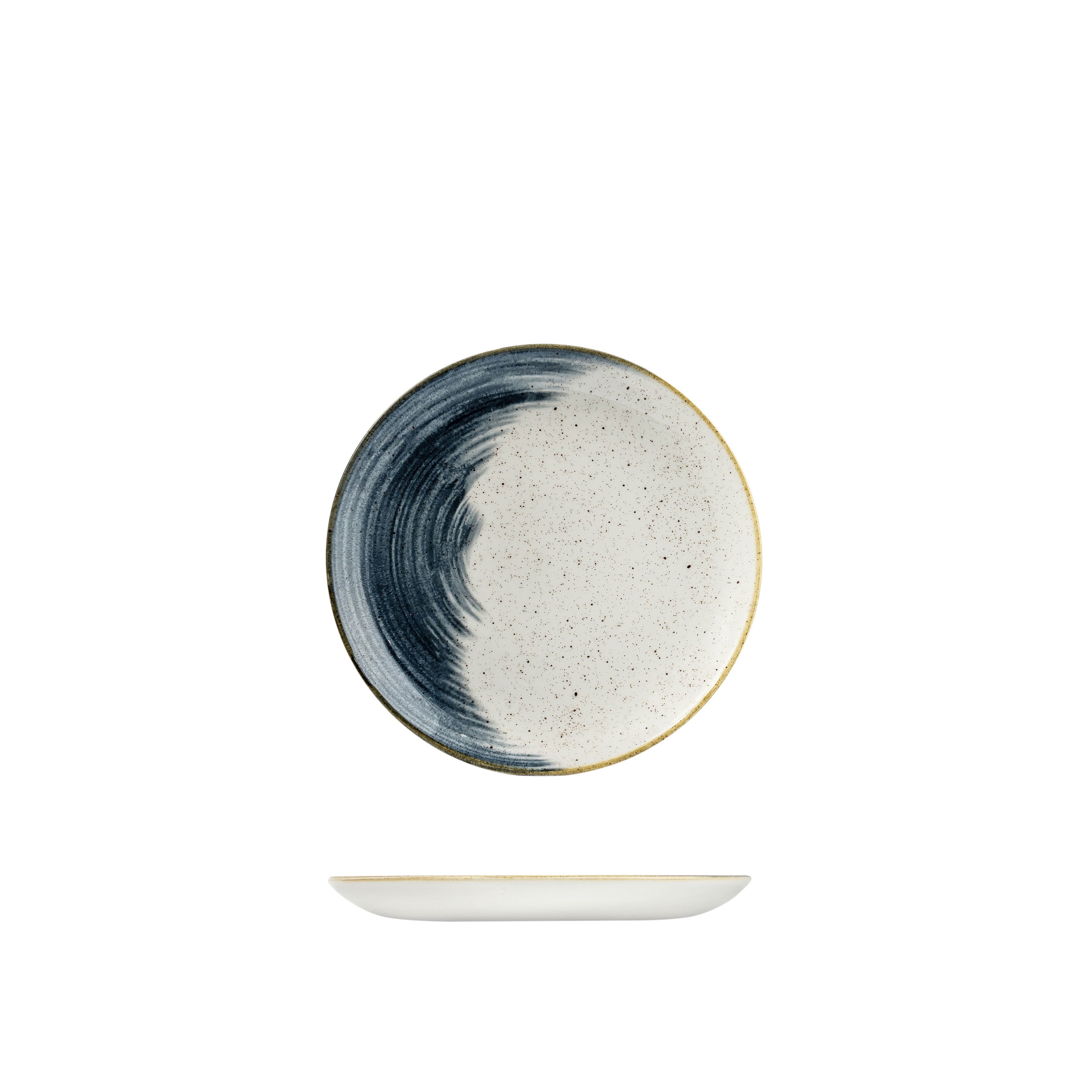 Churchill Accents Blueberry Round Coupe Plate (217mm)
