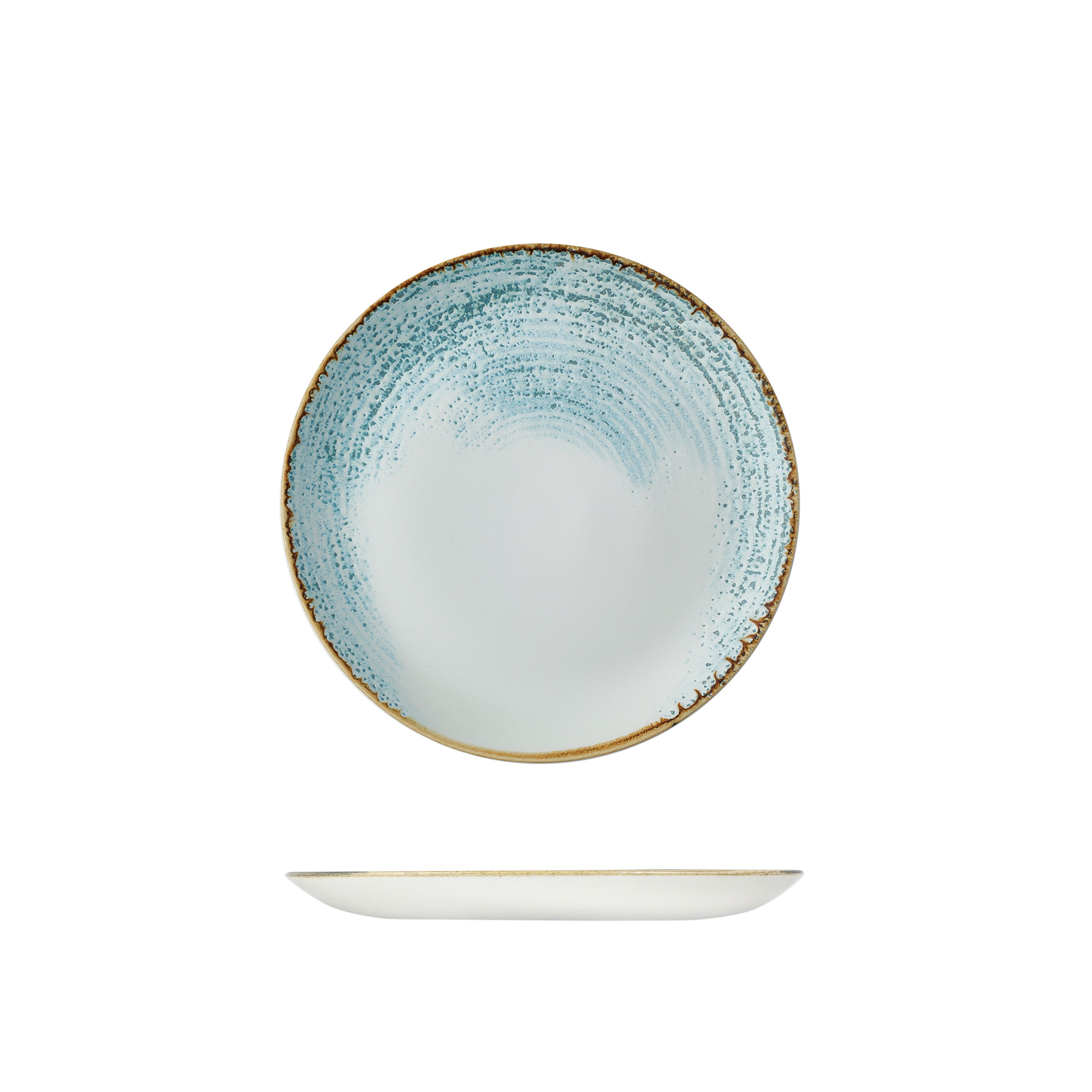 Churchill Accents Aquamarine Round Coupe Plate (260mm)