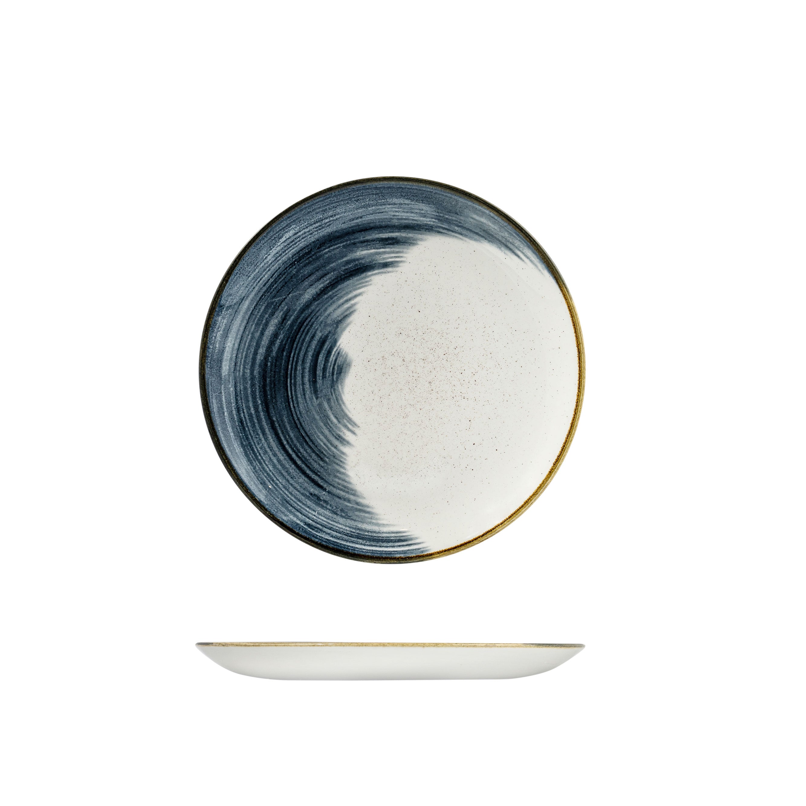 Churchill Accents Blueberry Round Coupe Plate (260mm)