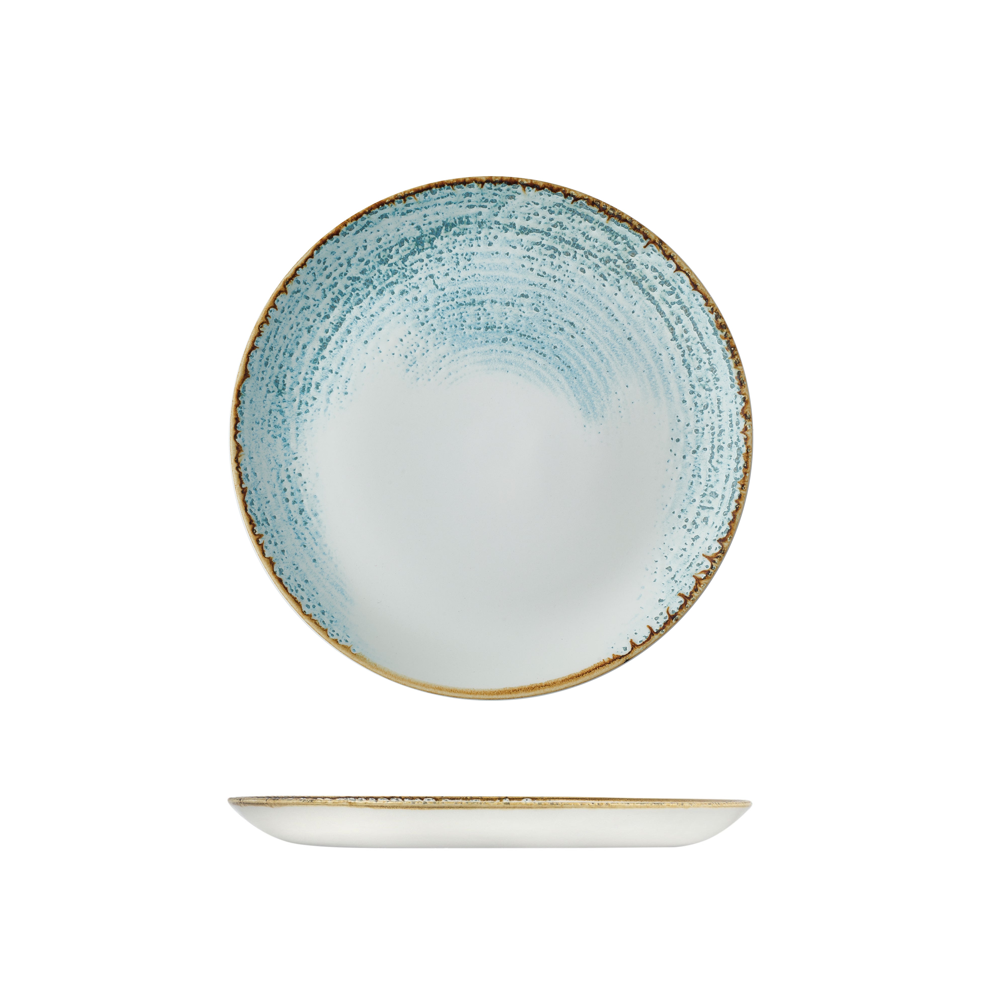 Churchill Accents Aquamarine Round Coupe Plate (288mm)