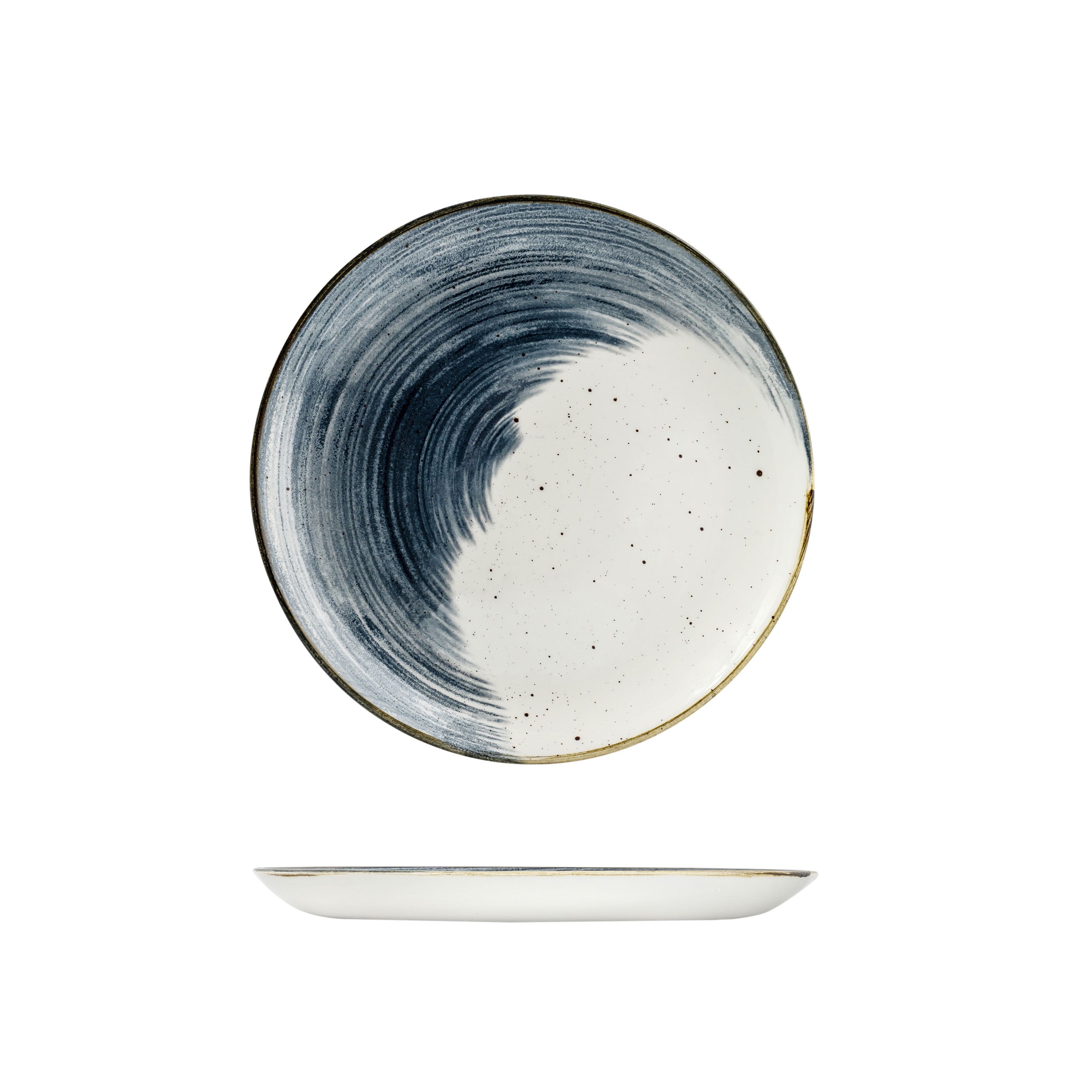 Churchill Accents Blueberry Round Coupe Plate (288mm)
