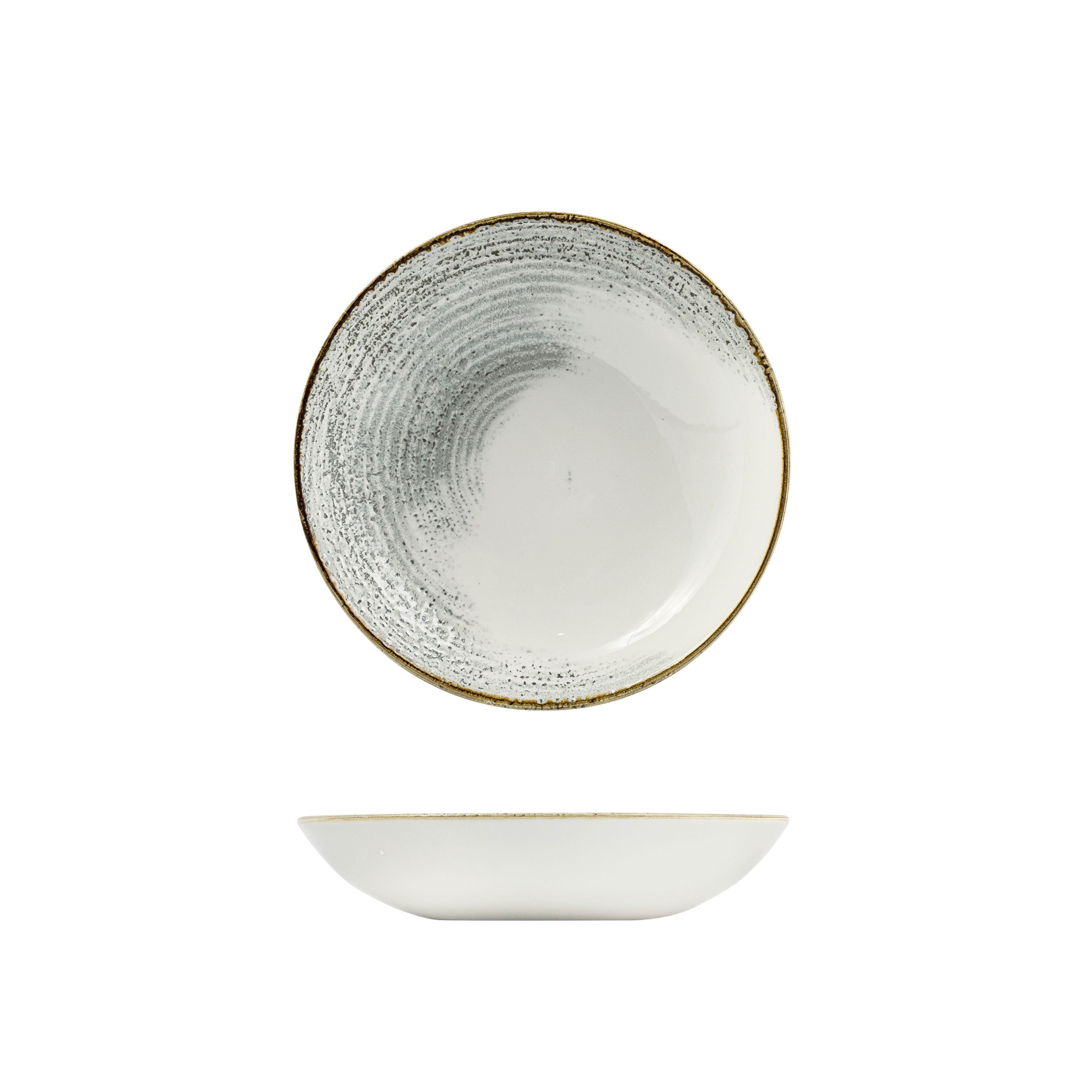 Churchill Accents Jasper Grey Round Coupe Bowl (248mm 1136ml)