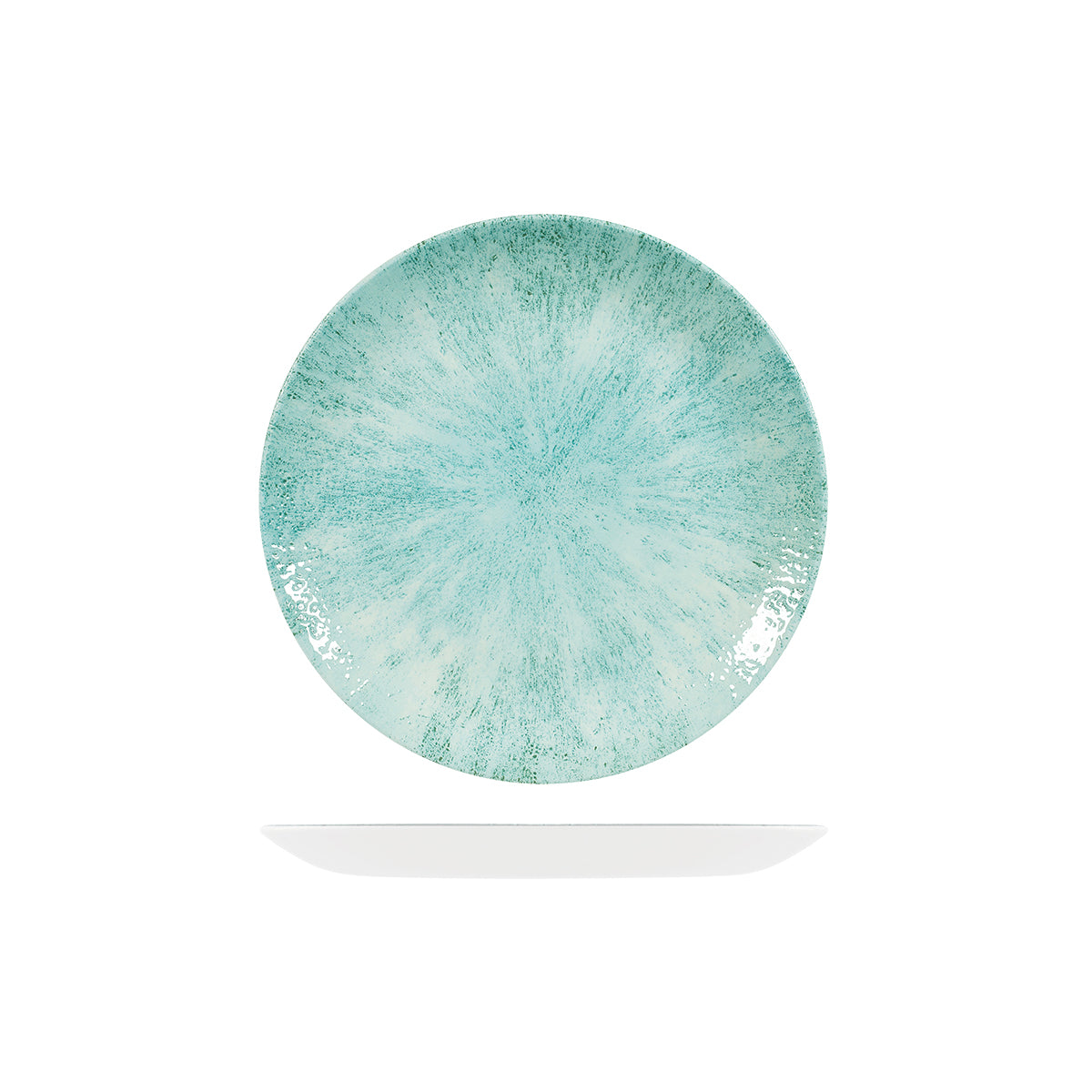 Churchill Stone Aquamarine Round Coupe Plate (217mm Ø)