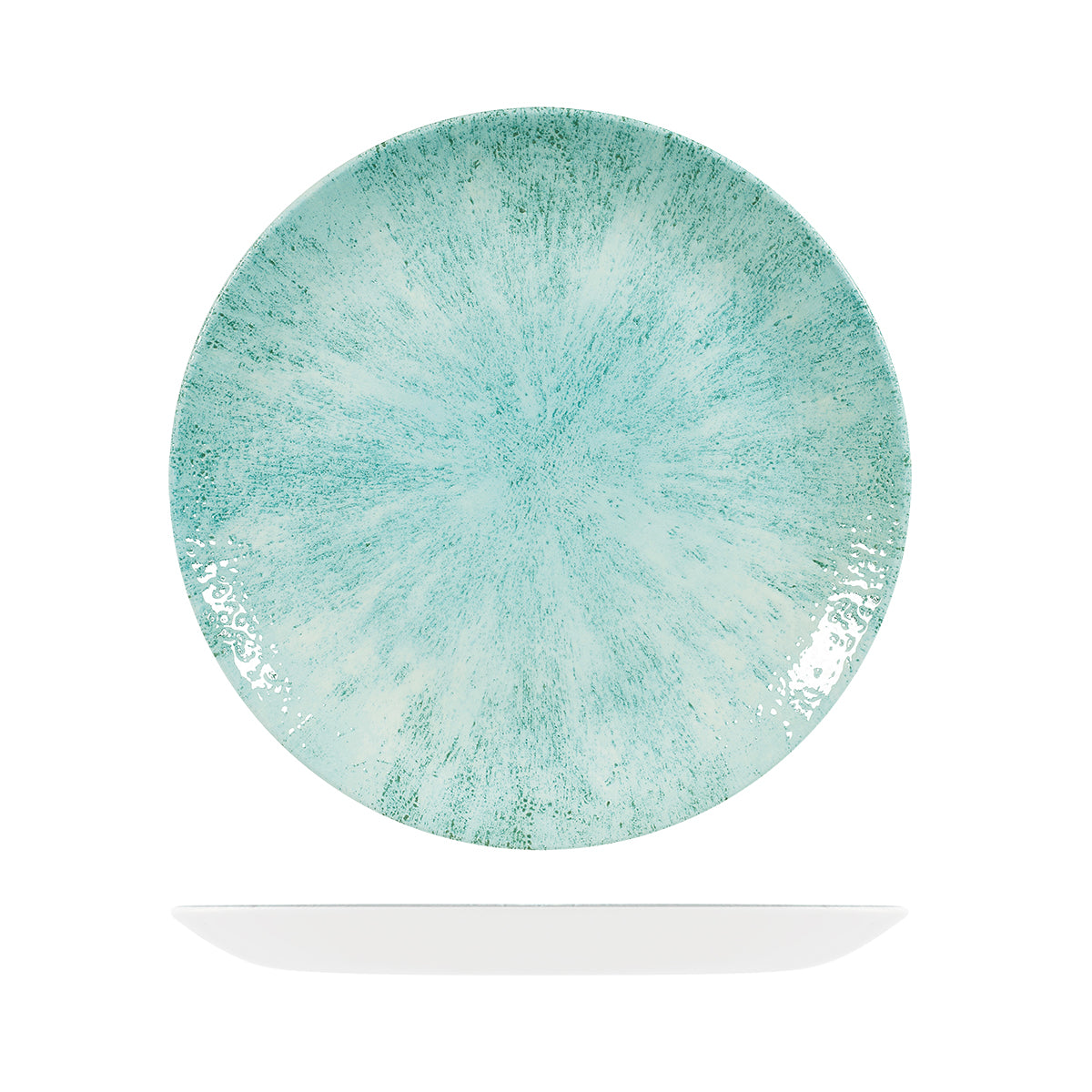 Churchill Stone Aquamarine Round Coupe Plate (288mm Ø)