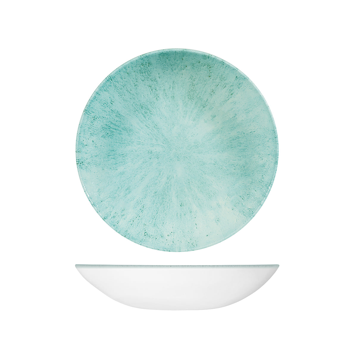 Churchill Stone Aquamarine Round Coupe Bowl (248mm Ø 1136ml)