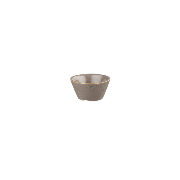 Churchill Stonecast Peppercorn Grey Conical Sauce Dish (90ml)